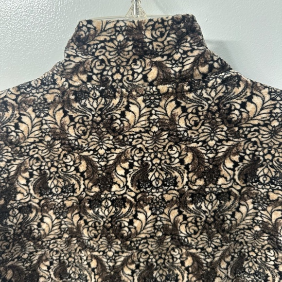 Kim Rogers Black and Tan / Brown Jacket Petite Medium EUC - Picture 4 of 9